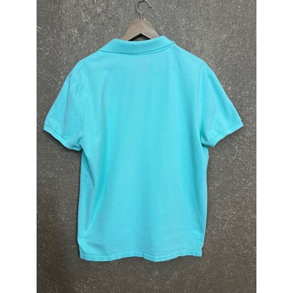 American Eagle Men's Aqua Blue Polo Shirt Large - Picture 2 of 5